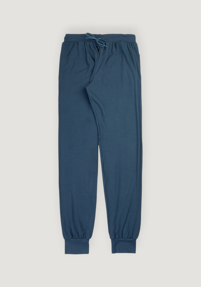 Pantaloni lounge din bambus - Luna Dark Blue
