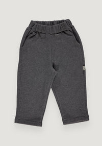 Pantaloni molton din bumbac - Scille Anthracite 3 ani