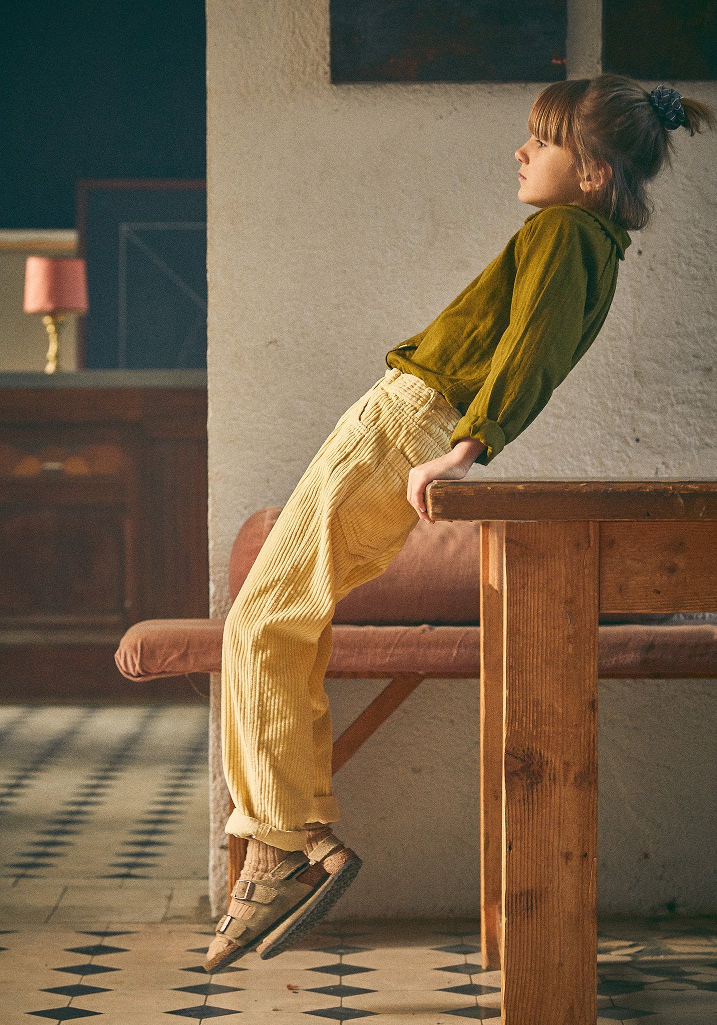 Pantaloni reiat din bumbac - Carotte Sahara Sun 10 ani