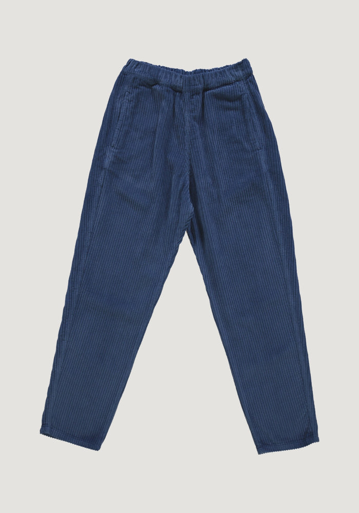 Pantaloni reiat femei din bumbac - Coquelicot Dark Denim