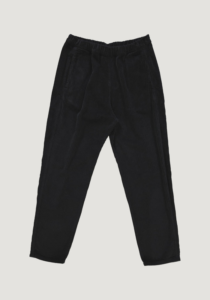 Pantaloni reiat femei din bumbac - Coquelicot Pirate Black