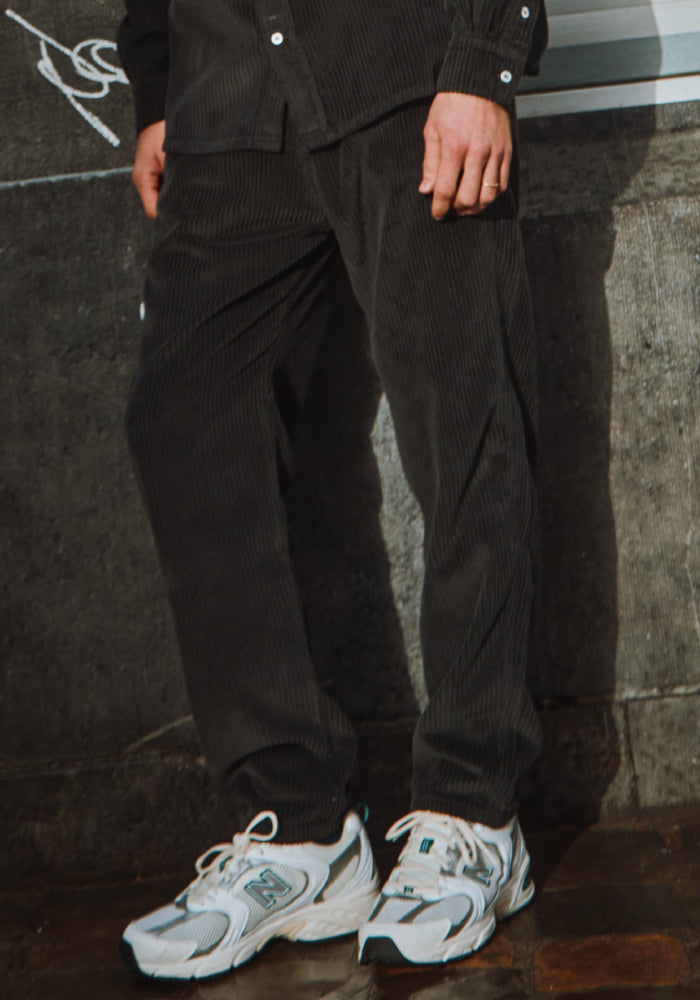 Pantaloni reiat femei din bumbac - Coquelicot Pirate Black