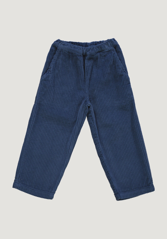 Pantaloni reiat din bumbac - Pomelos Dark Denim