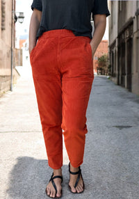 Pantaloni reiat femei din bumbac - Coquelicot Rooibos Tea Poudre Organic HipHip.ro