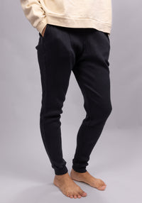 Pantaloni rib femei din bumbac - Ononis Pirate Black Poudre Organic HipHip.ro