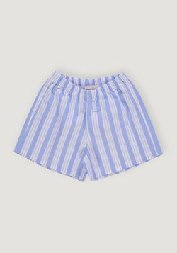 Pantaloni scurți din bumbac - Gui Wide Blue/White Stripes