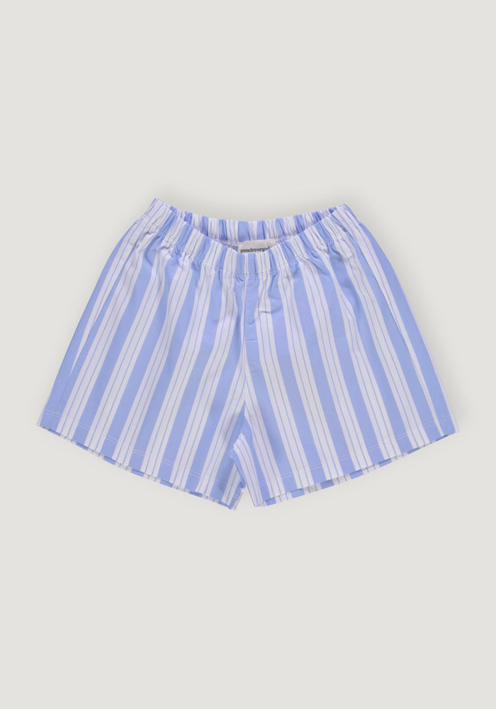Pantaloni scurți din bumbac - Gui Wide Blue/White Stripes