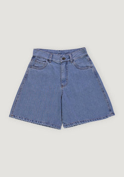 Pantaloni scurți din denim - Vetiver Blue