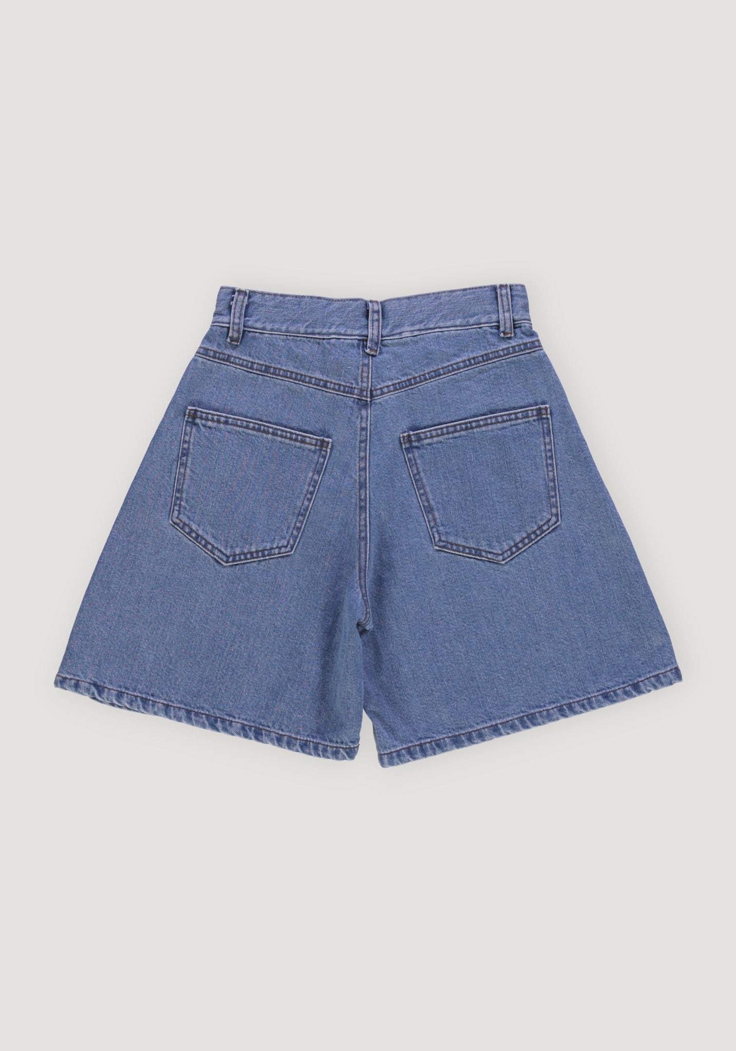 Pantaloni scurți din denim - Vetiver Blue