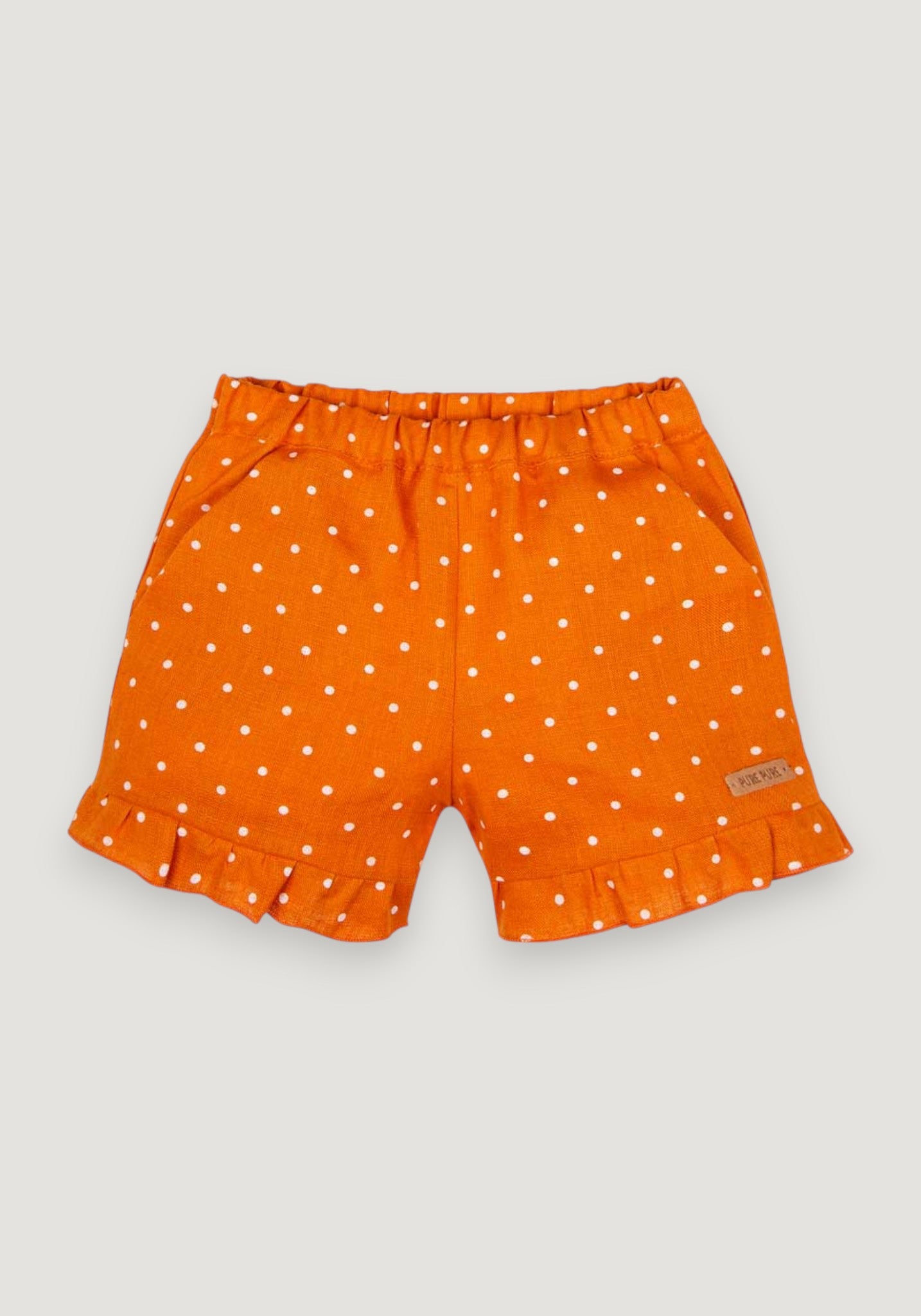 Pantaloni scurți din in - Papaya