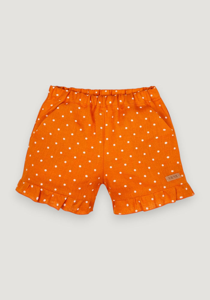 Pantaloni scurți din in - Papaya