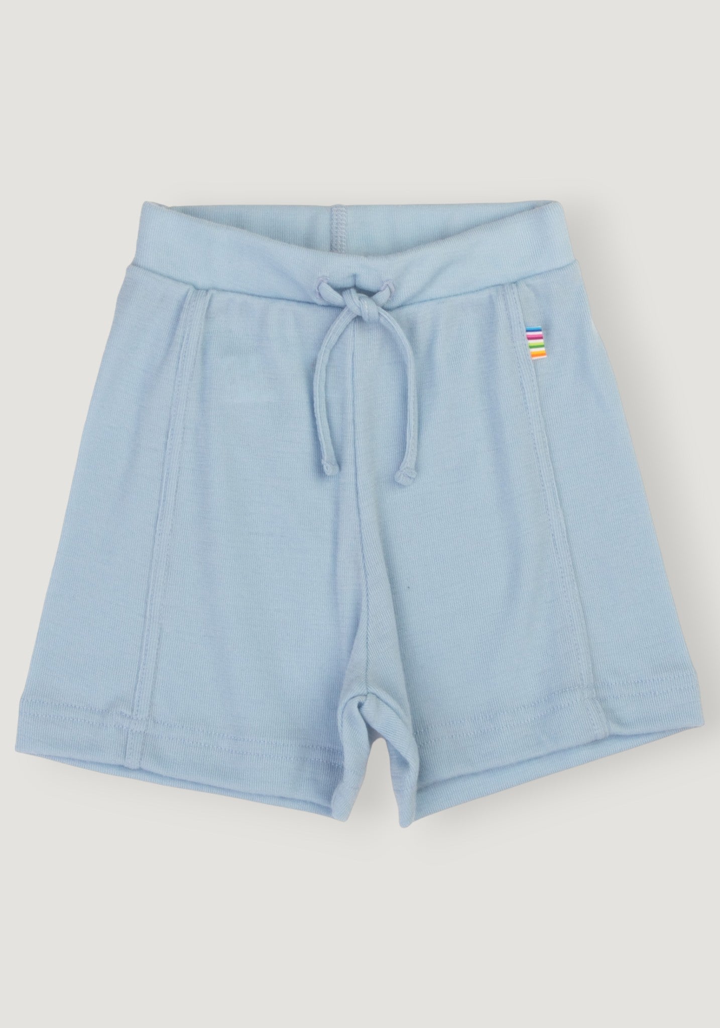 Pantaloni scurți din lână merinos - Camping Blue