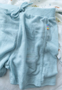 Pantaloni scurți lână de vară - Sea Light Blue Joha HipHip.ro