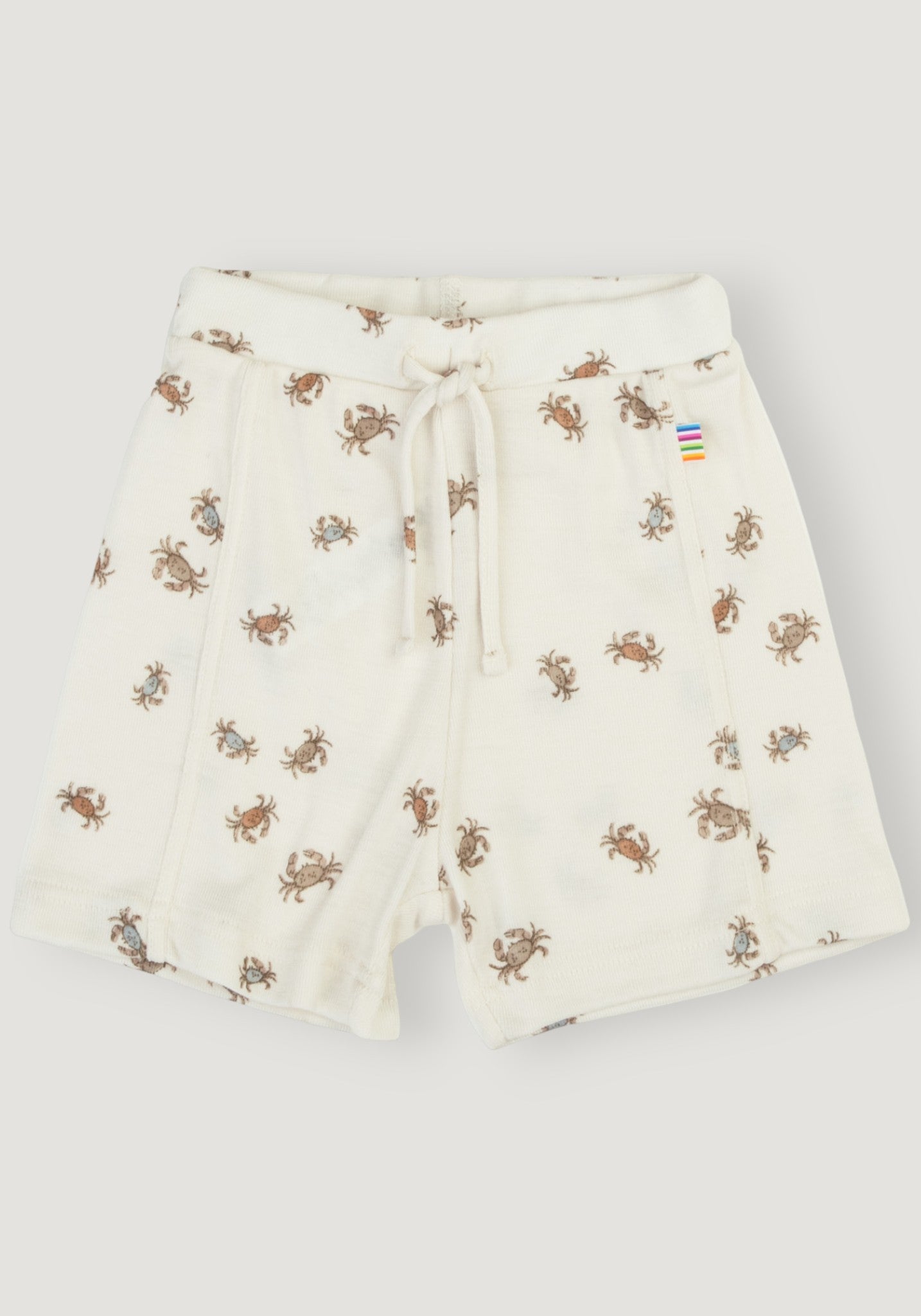 Pantaloni scurți din lână merinos și mătase - Crab