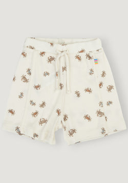 Pantaloni scurți din lână merinos și mătase - Crab