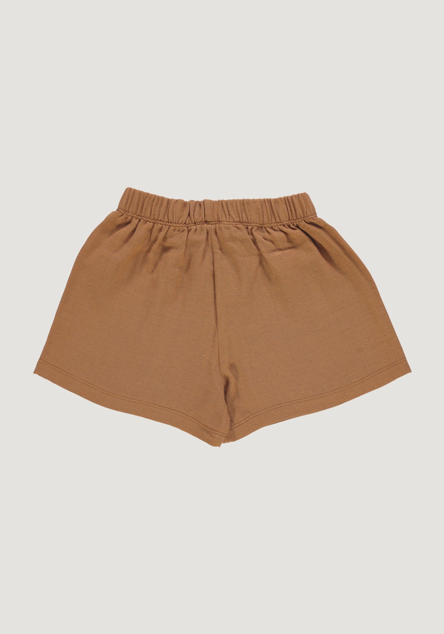Pantaloni scurți din muselină dublă de bumbac - Gui Bone Brown
