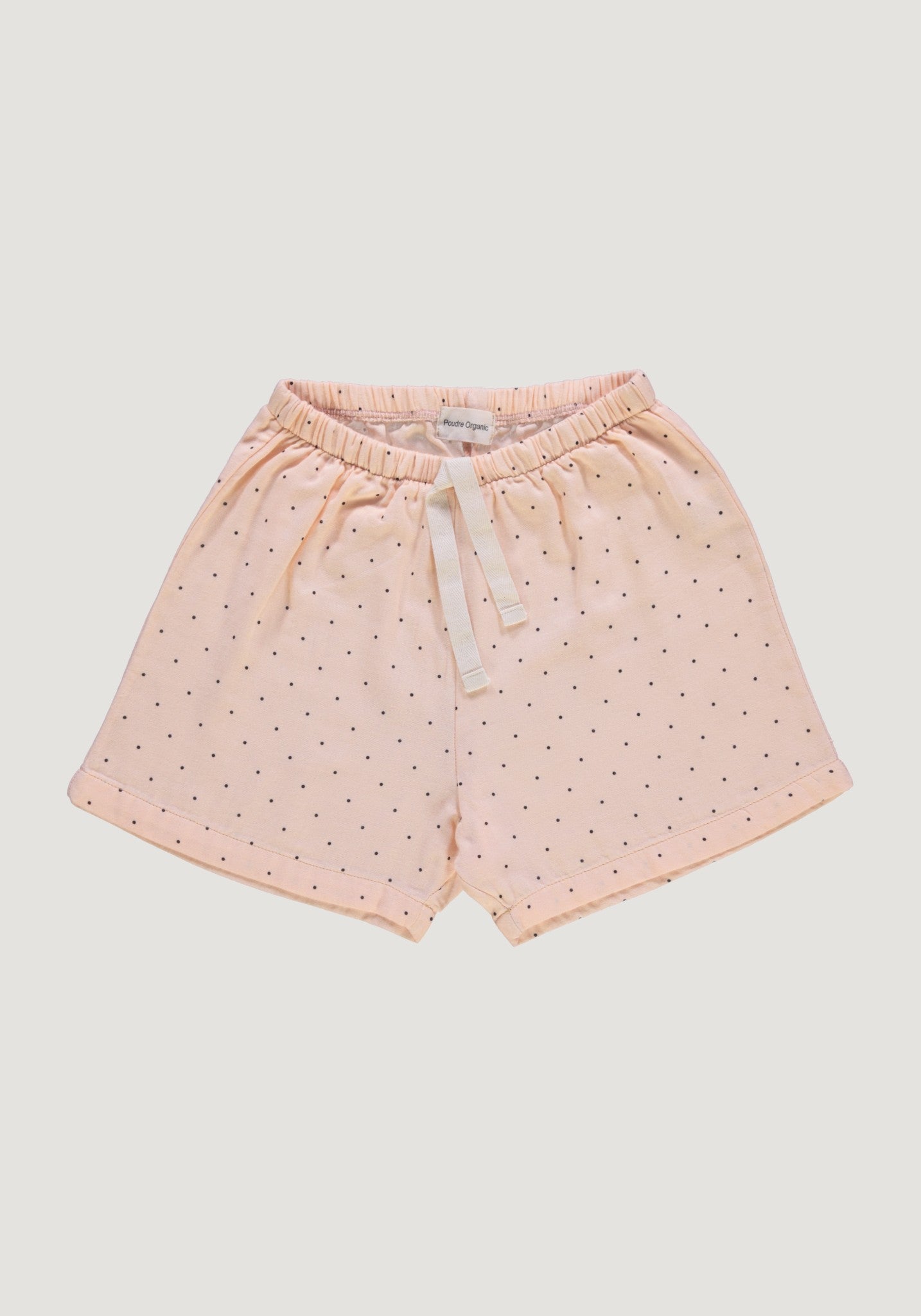 Pantaloni scurți din muselină dublă de bumbac - Hortensia Points Bellini