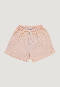 Pantaloni scurți din muselină dublă de bumbac - Hortensia Points Bellini