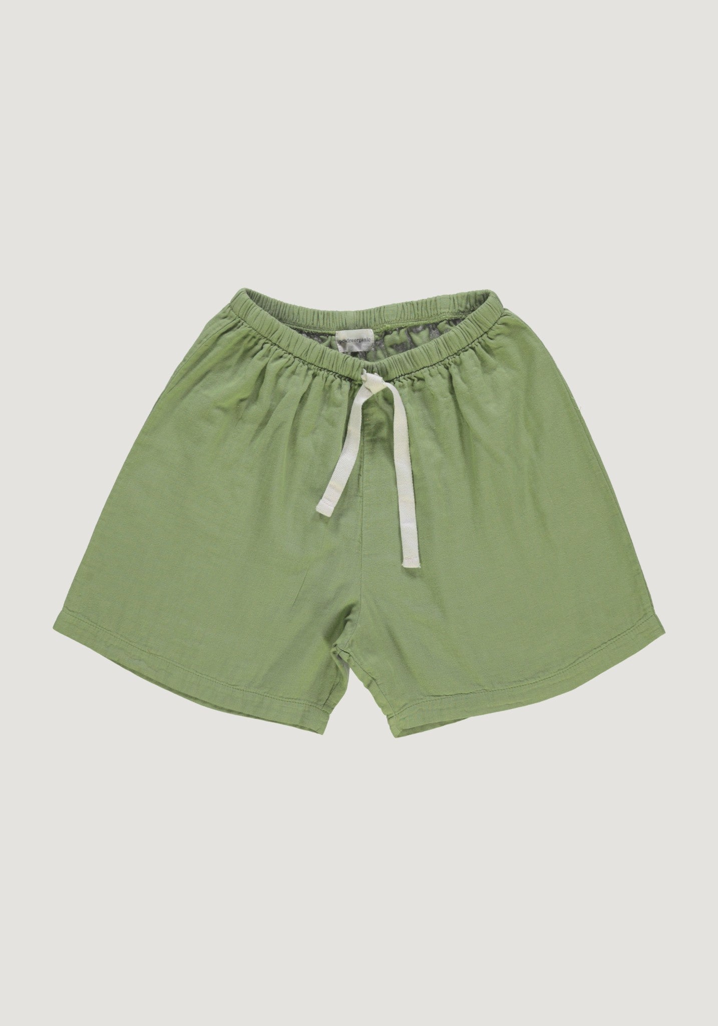 Pantaloni scurți femei din muselină dublă de bumbac - Hortensia Turtle Green