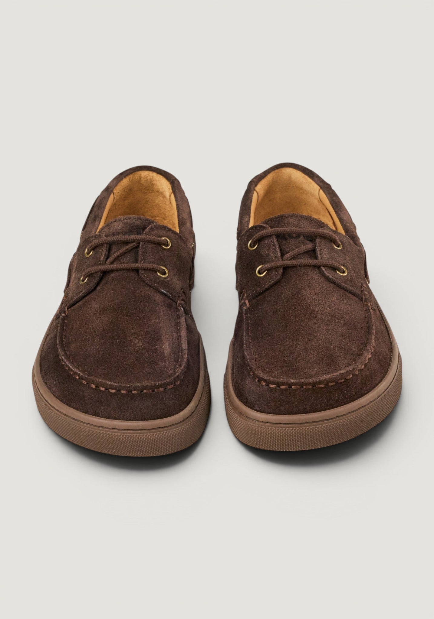 Pantofi Barefoot din piele întoarsă - Hivera Brown
