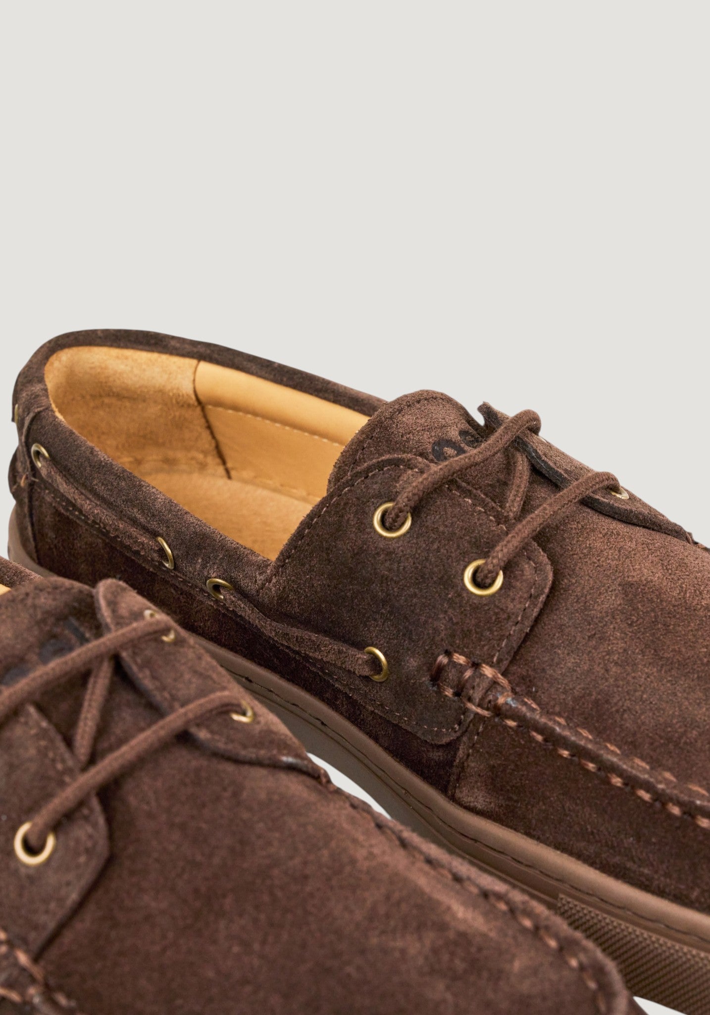 Pantofi Barefoot din piele întoarsă - Hivera Brown