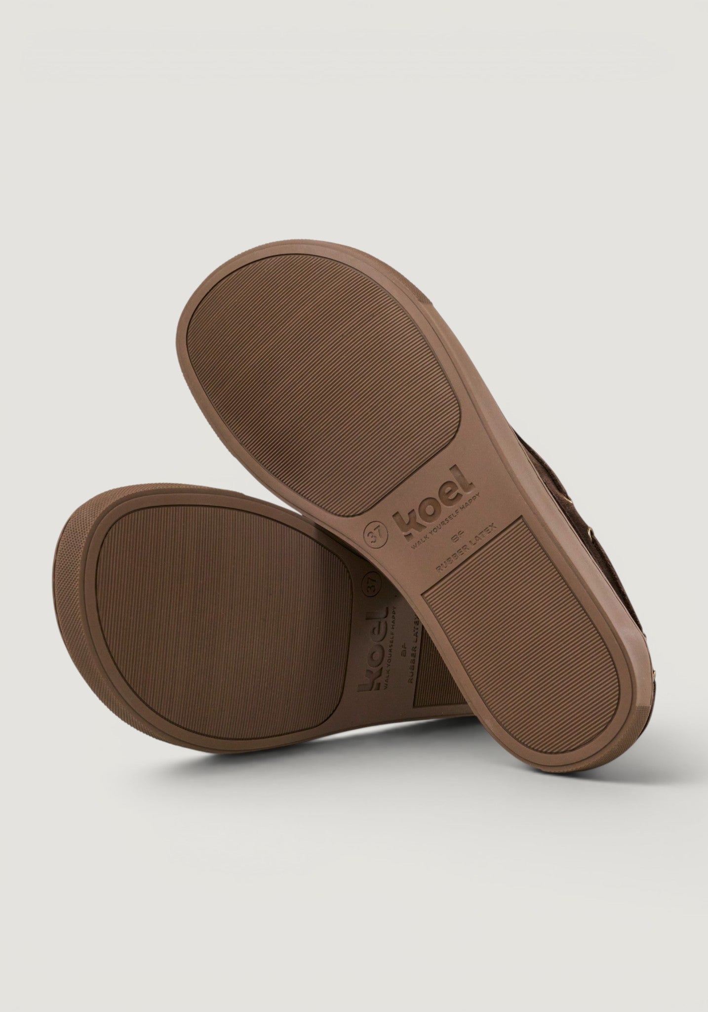 Pantofi Barefoot din piele întoarsă - Hivera Brown