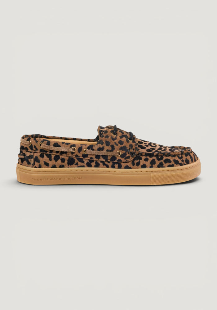Pantofi Barefoot din piele întoarsă - Hivera Leo Beige