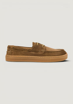 Pantofi Barefoot din piele întoarsă - Hivera Taupe