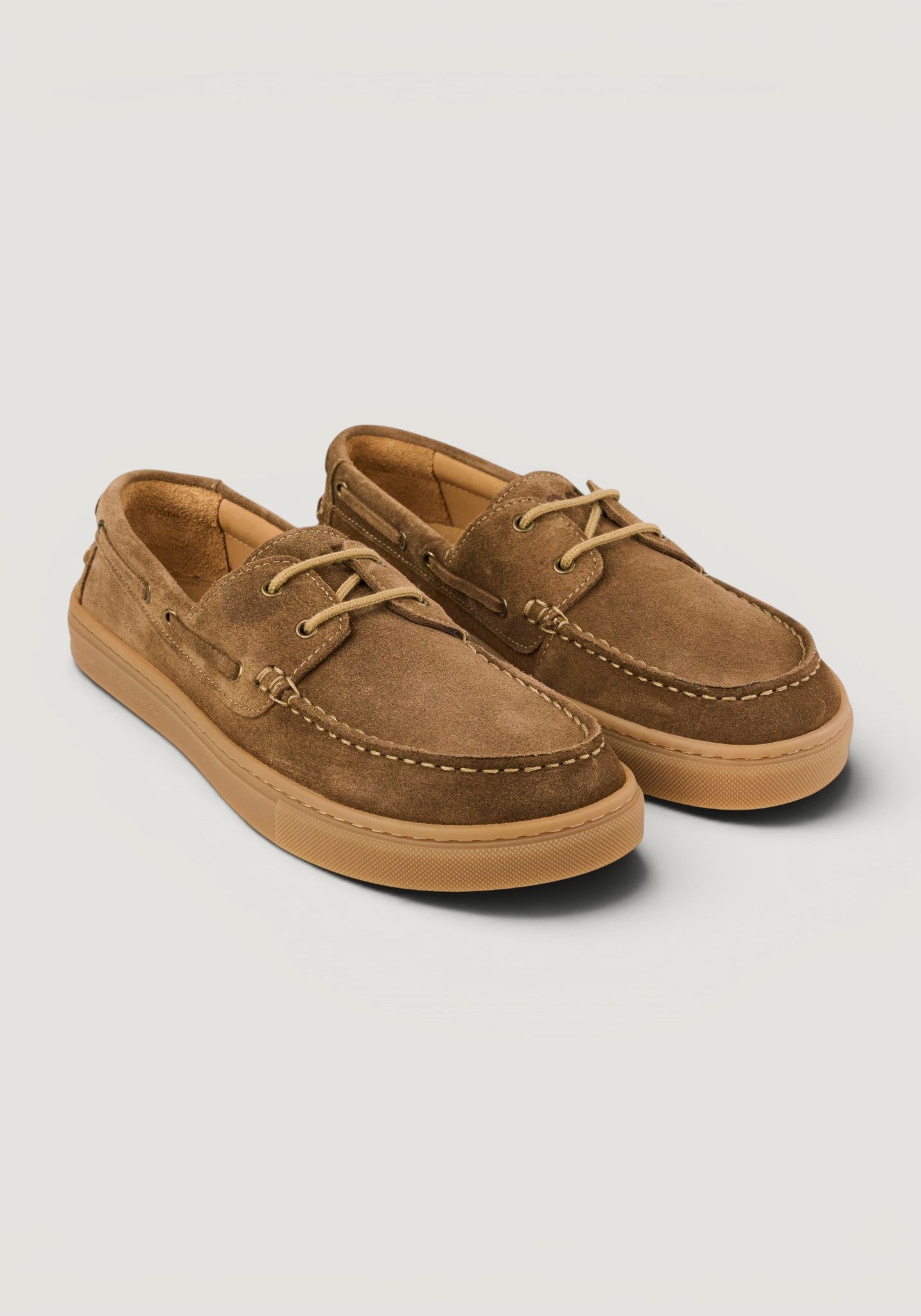 Pantofi Barefoot din piele întoarsă - Hivera Taupe