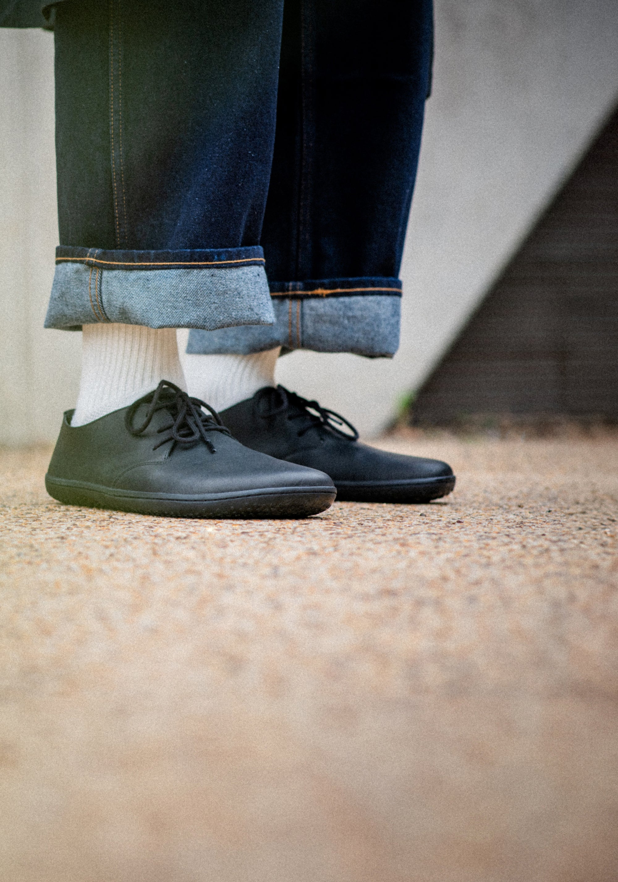 Pantofi Barefoot din piele - Ra IV Men Obsidian
