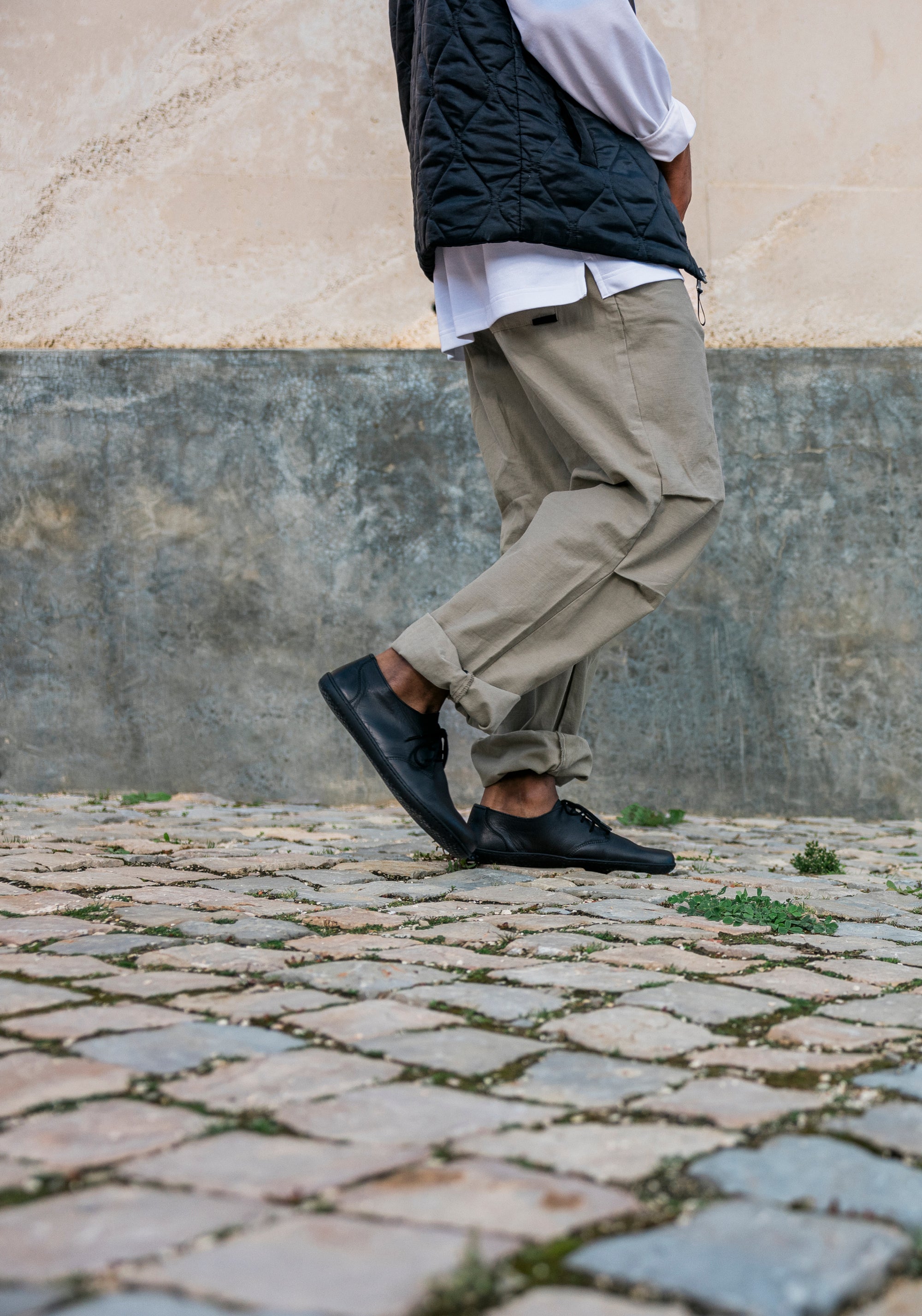 Pantofi Barefoot din piele - Ra IV Men Obsidian