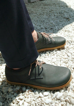 Pantofi Barefoot din piele - Tim Dark Grey