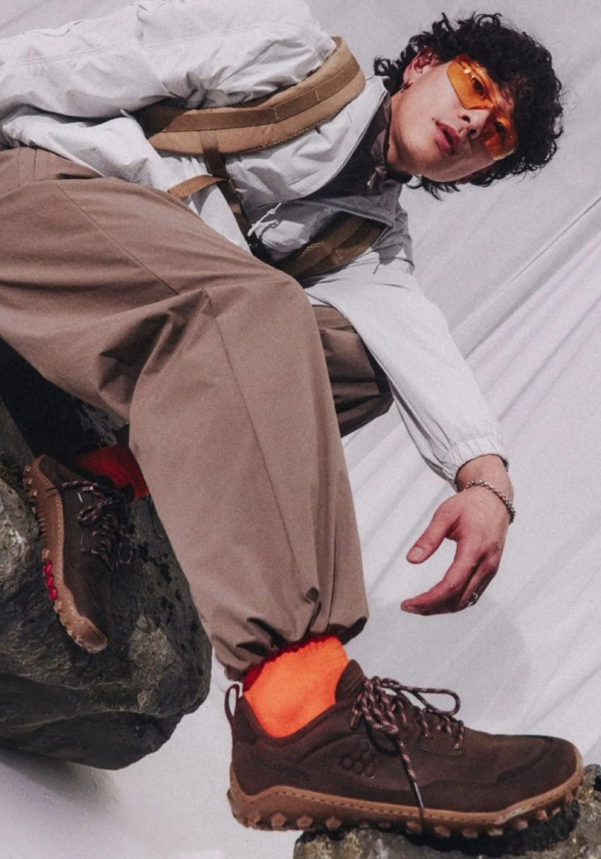 Pantofi drumeție Barefoot din piele - Tracker Leather AT Low II Men Bracken