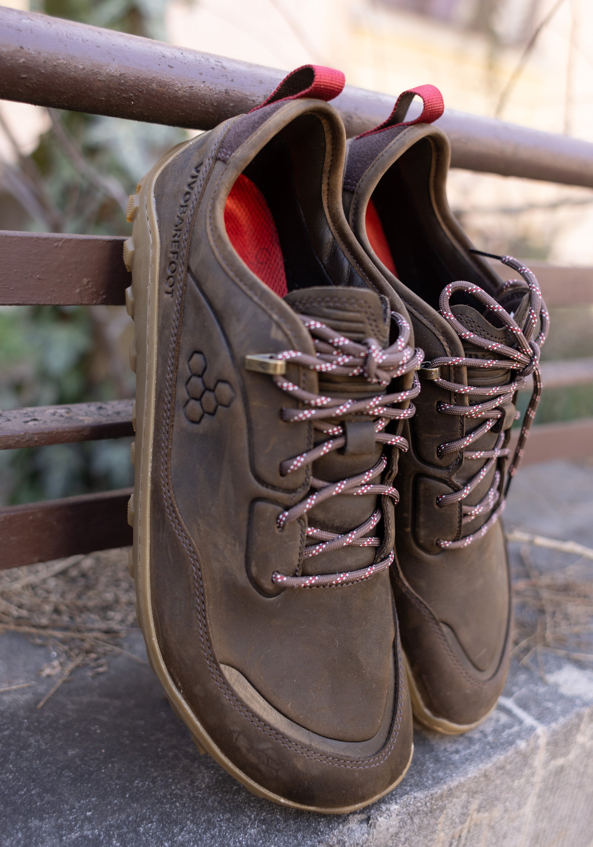 Pantofi drumeție Barefoot din piele - Tracker Leather AT Low II Men Bracken