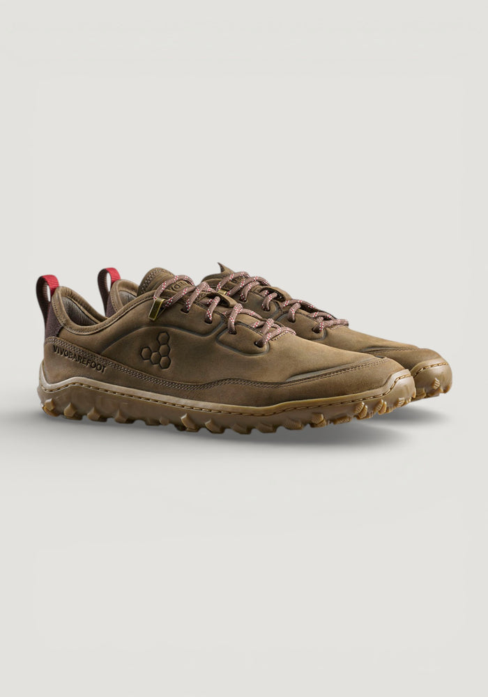 Pantofi drumeție Barefoot din piele - Tracker Leather AT Low II Men Bracken