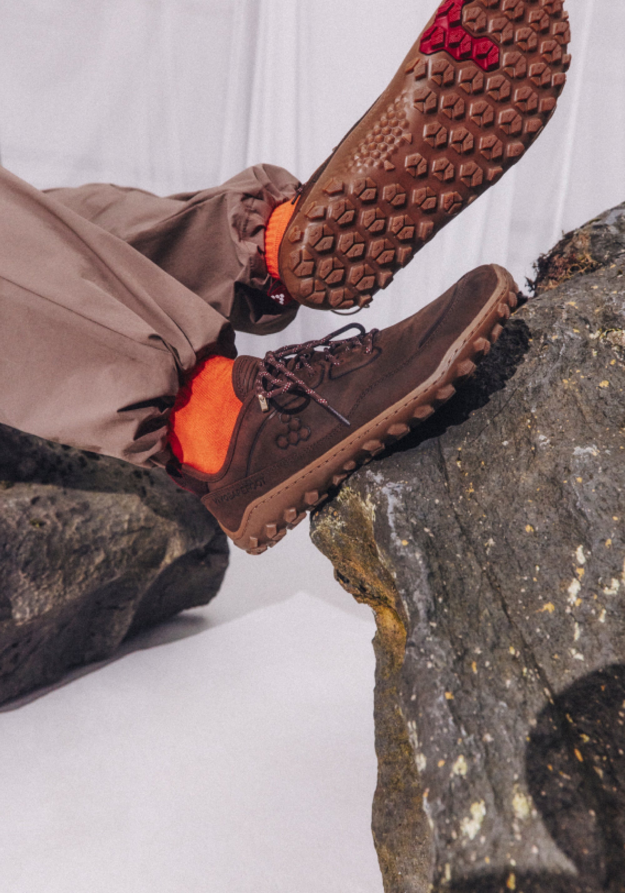 Pantofi drumeție Barefoot din piele - Tracker Leather AT Low II Men Bracken