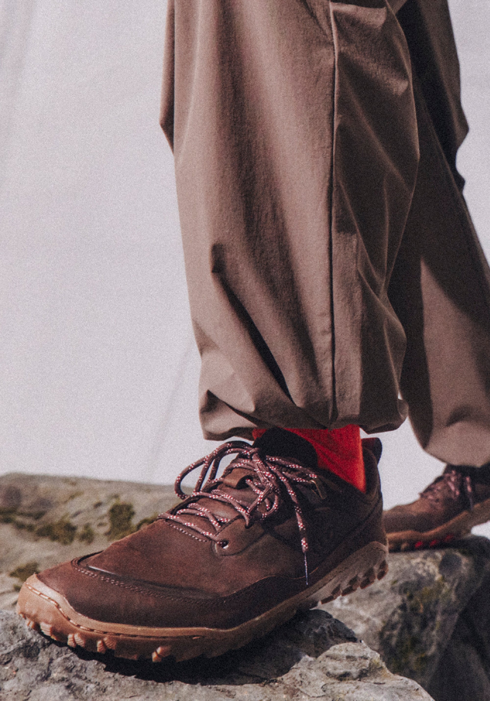 Pantofi drumeție Barefoot din piele - Tracker Leather AT Low II Men Bracken