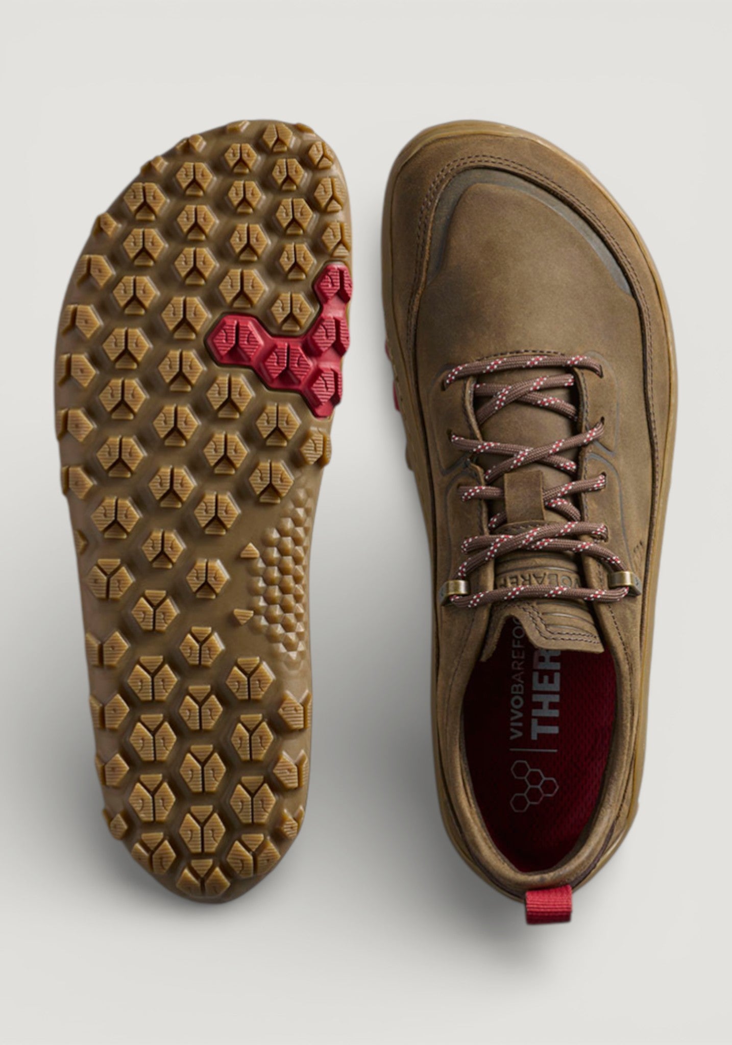 Pantofi drumeție Barefoot din piele - Tracker Leather AT Low II Men Bracken