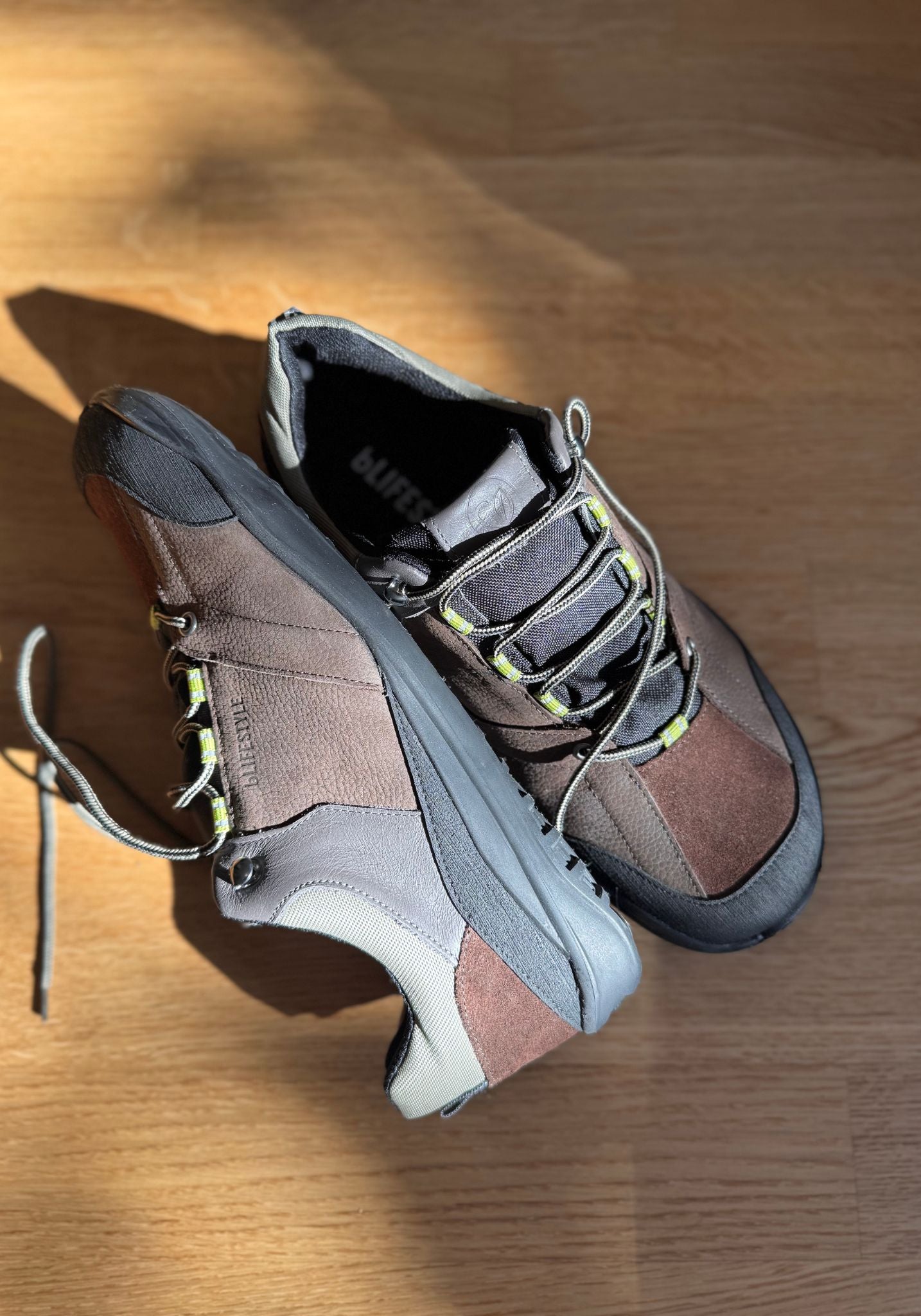 Pantofi drumeție Barefoot impermeabili adulți - Trekk Style Chestnut