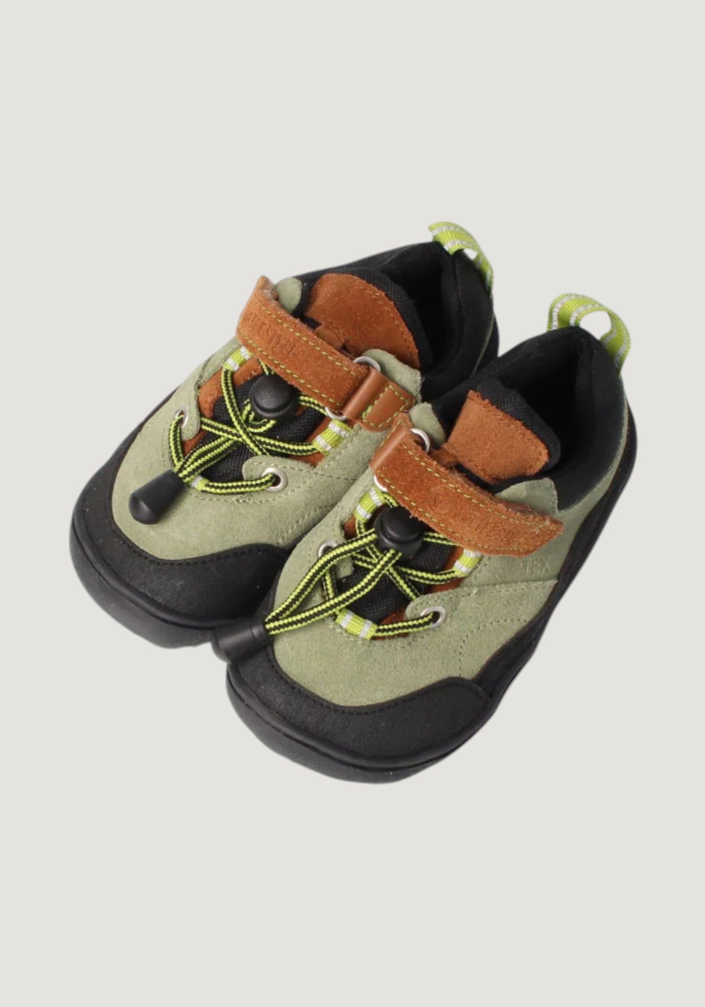 Pantofi drumeție Barefoot impermeabili - Caprini Green Moss