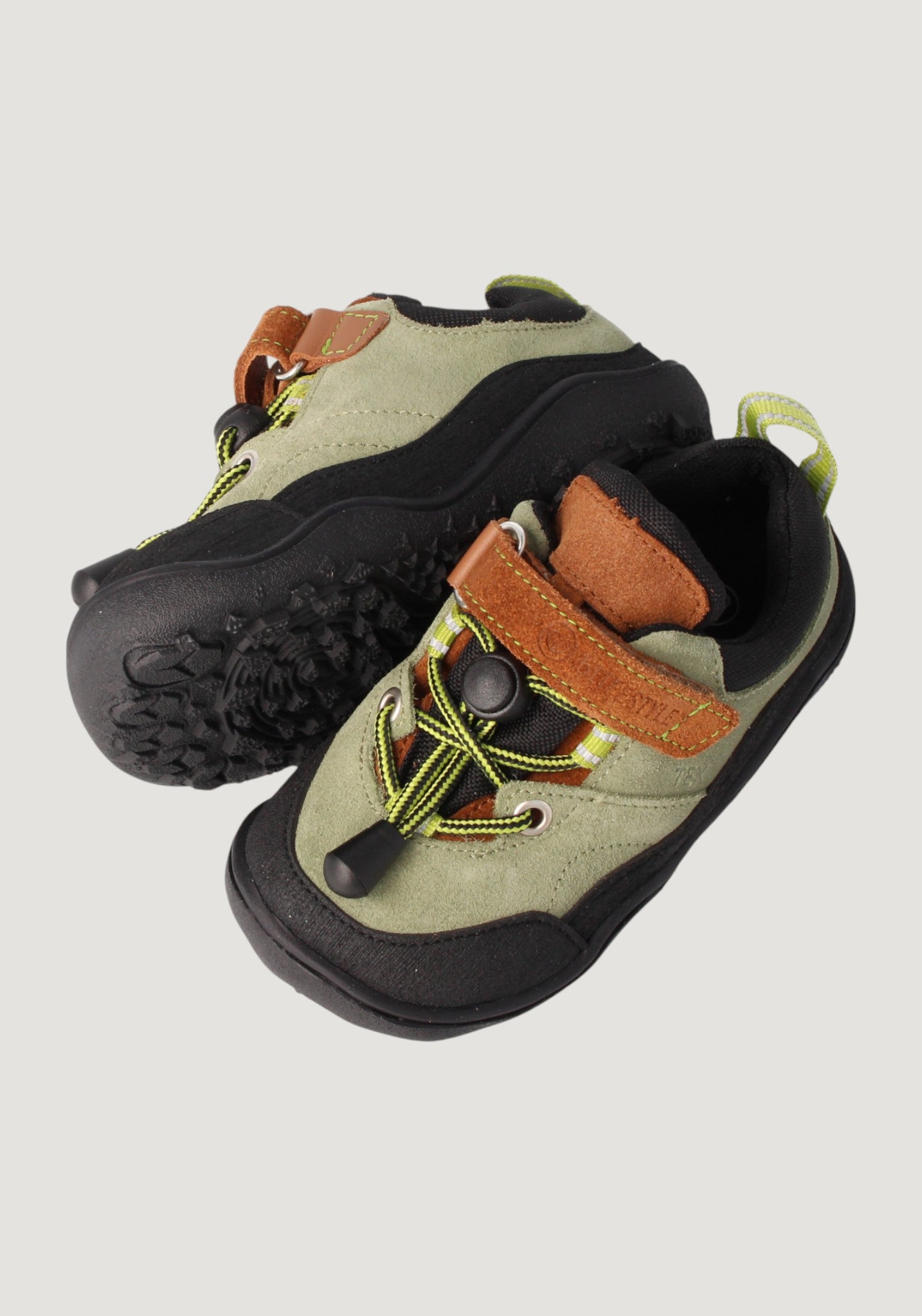 Pantofi drumeție Barefoot impermeabili - Caprini Green Moss