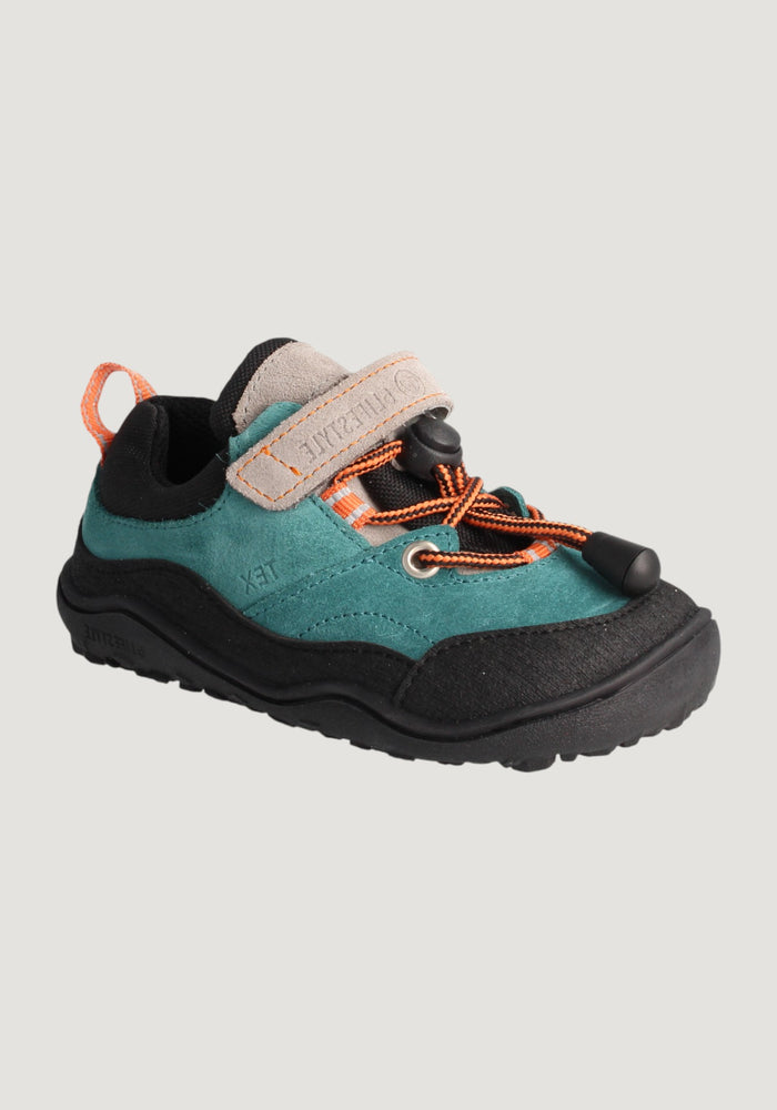 Pantofi drumeție Barefoot impermeabili - Caprini Petrol