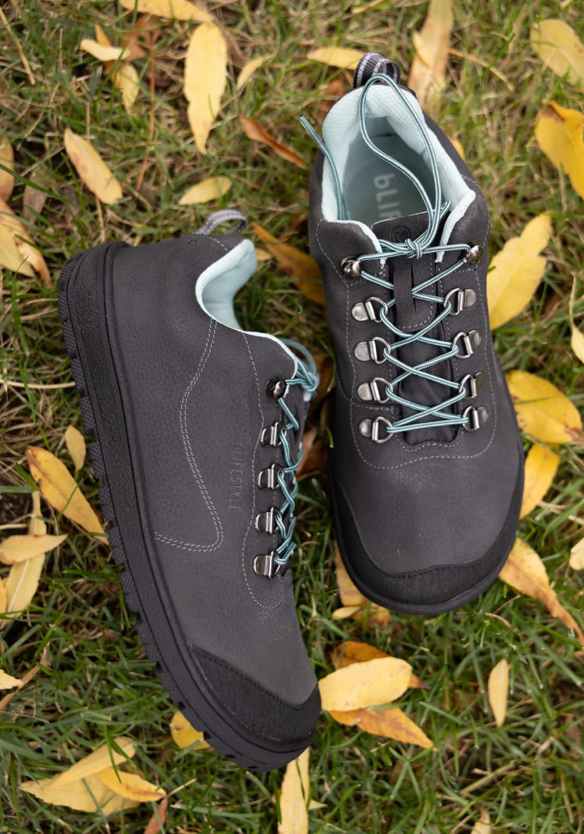 Pantofi drumeție Barefoot impermeabili - Hiking Style Graphit