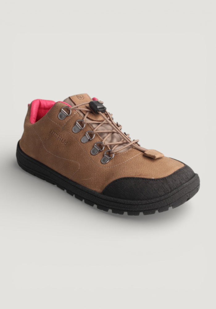Pantofi drumeție Barefoot impermeabili - Hiking Style Taupe