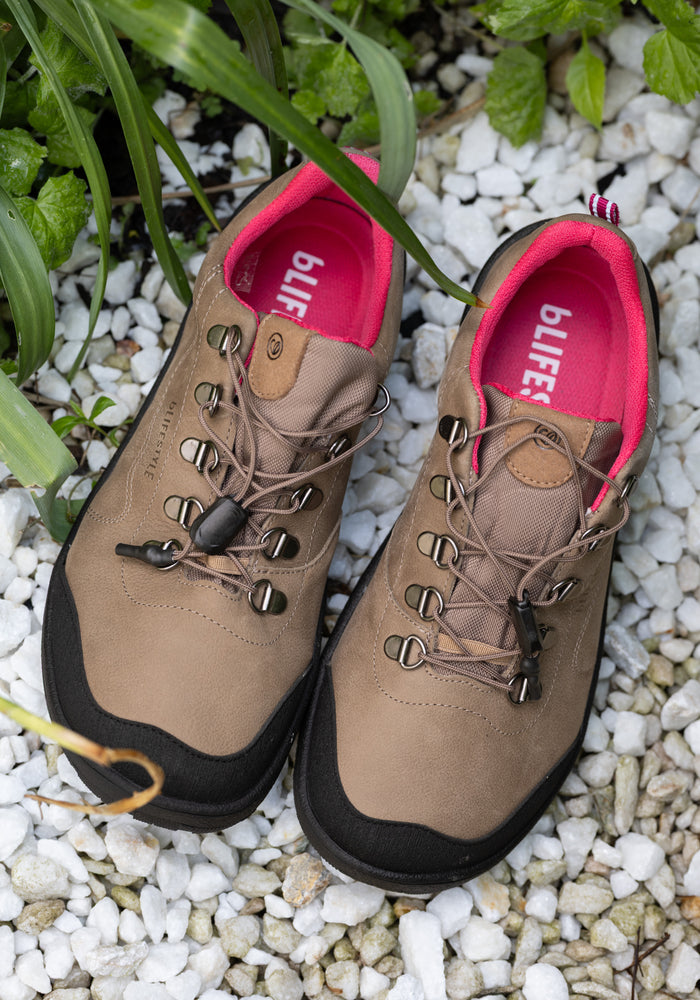 Pantofi drumeție Barefoot impermeabili - Hiking Style Taupe
