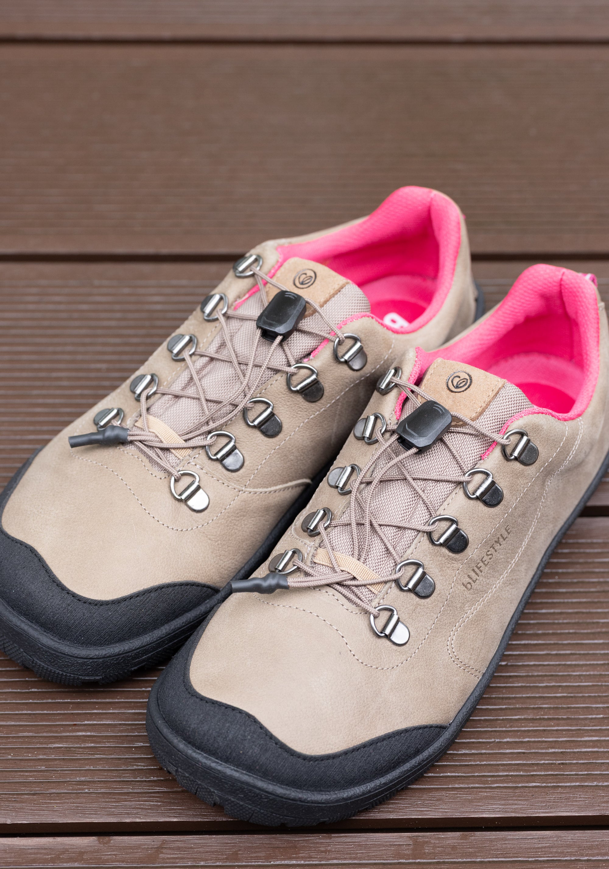 Pantofi drumeție Barefoot impermeabili - Hiking Style Taupe