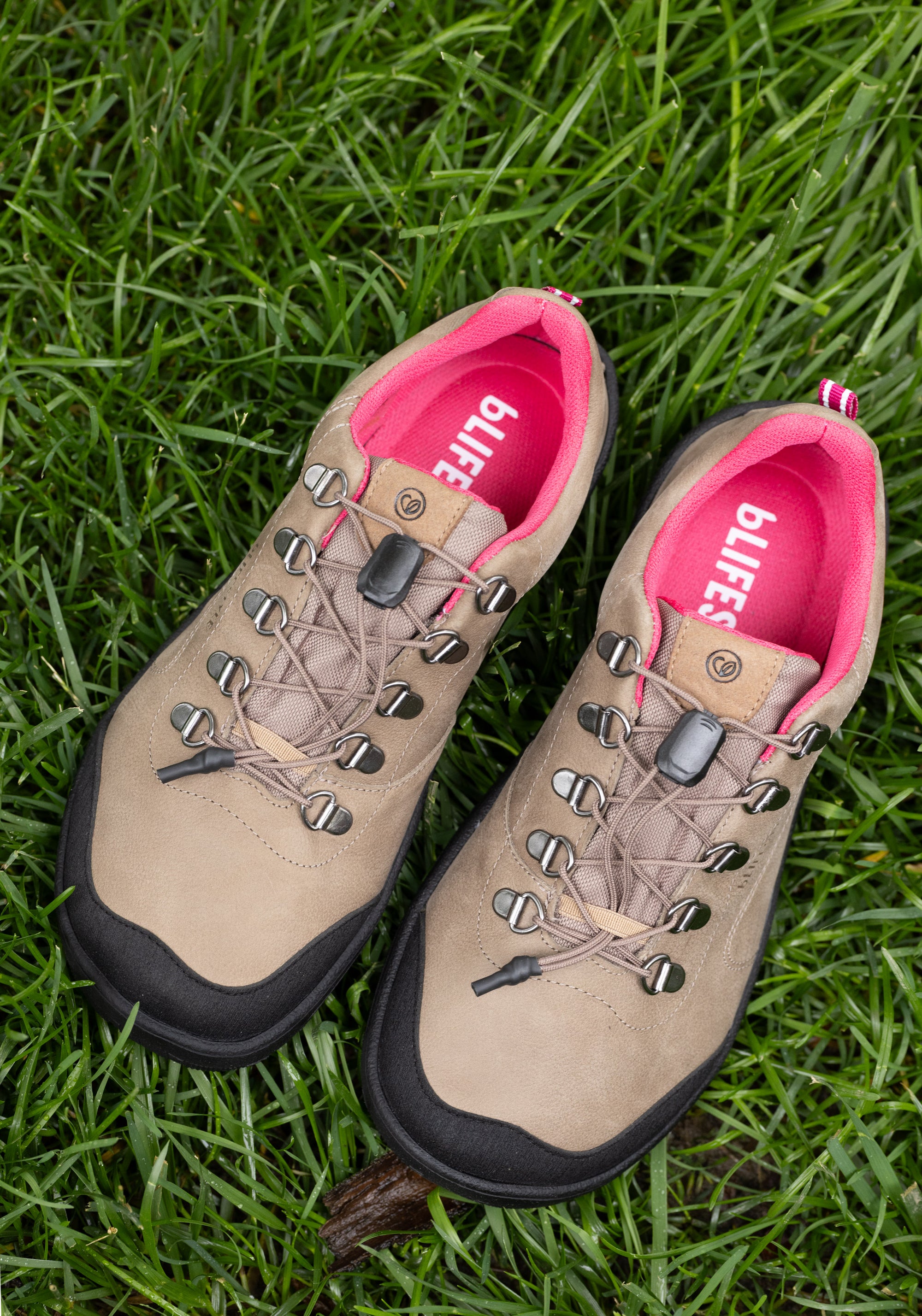 Pantofi drumeție Barefoot impermeabili - Hiking Style Taupe