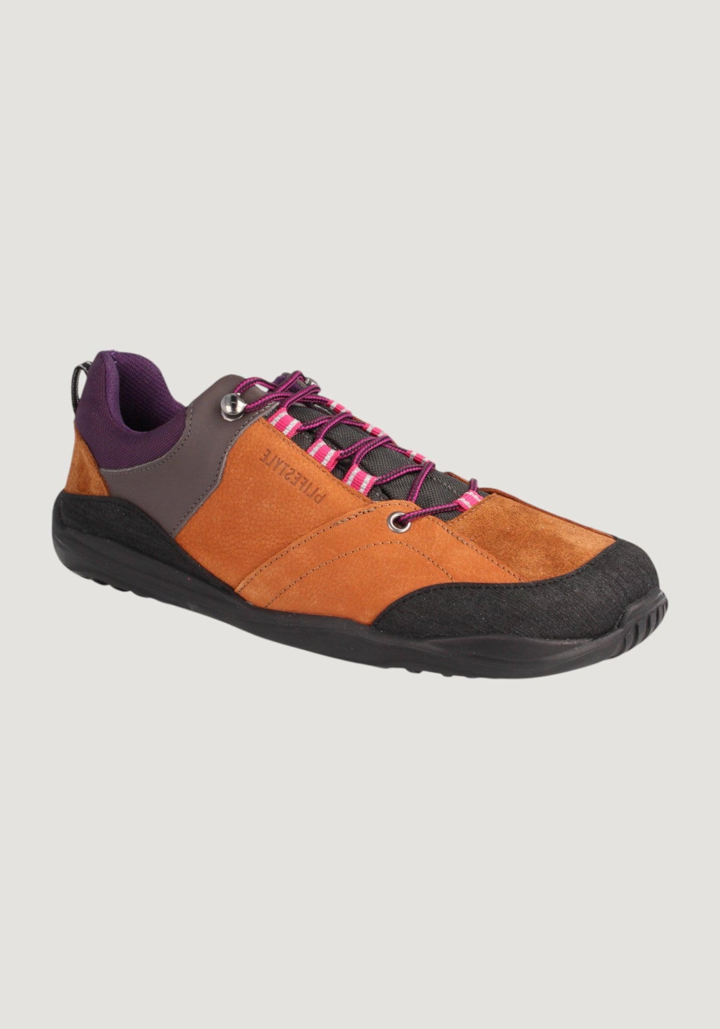 Pantofi drumeție Barefoot impermeabili - Trekk Style Hazelnut/Berry