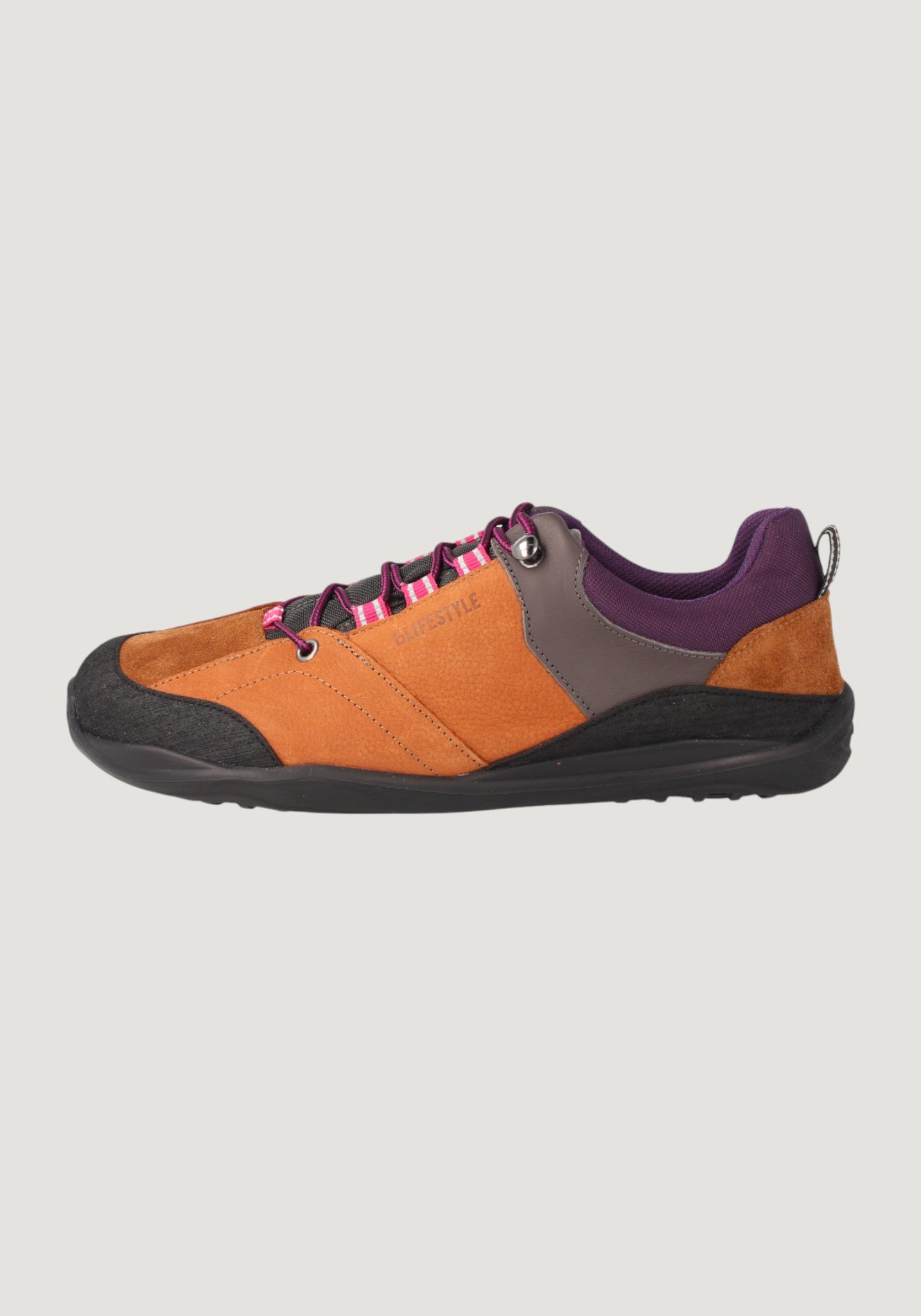 Pantofi drumeție Barefoot impermeabili - Trekk Style Hazelnut/Berry