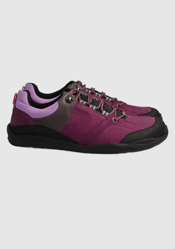 Pantofi drumeție Barefoot impermeabili - Trekk Style Plum
